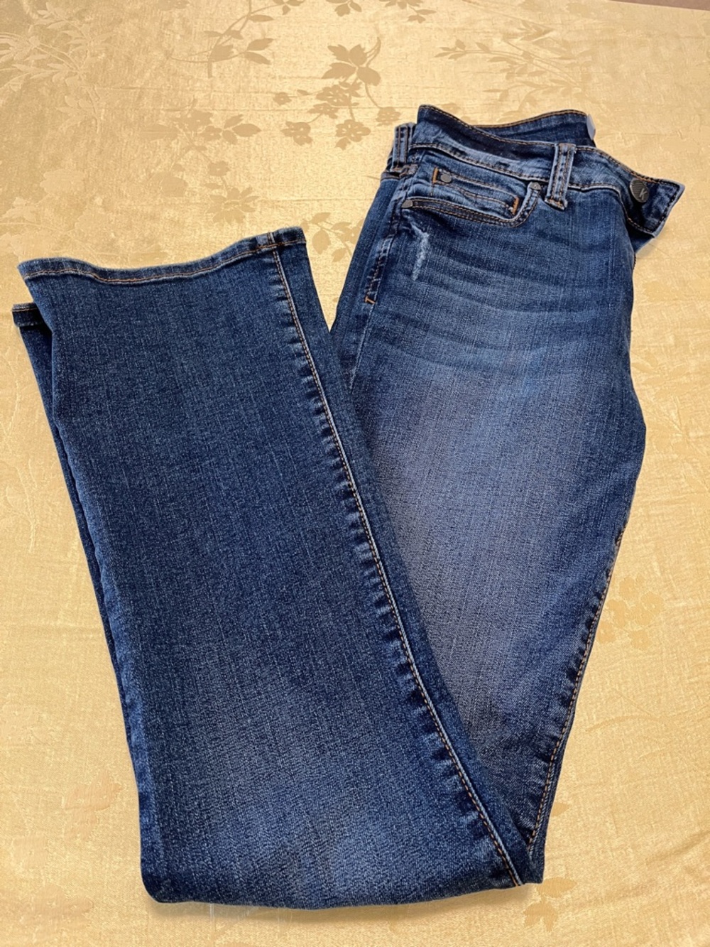 Kut from the Kloth Women's Boot Cut Jeans in Dark Blue Wash